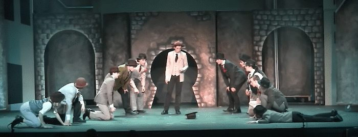 "Crapshooter's Dance" in "Guys and Dolls" - Spring 2019 (Photo: JJHS)