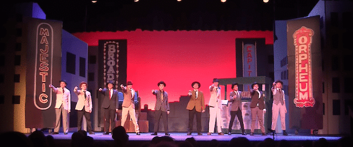 The Crapshooters in "Guys and Dolls" - Spring 2019 (Photo: JJHS)